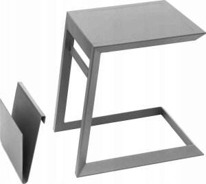 DLGTP Aluminiowy stolik z gazetnikiem ALLURE 5