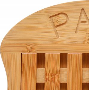 Deska do krojenia 5five Deska bambusowa do krojenia chleba z miejscem na okruszki, 34 x 26 x 2 cm 2