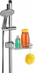 5five Półka łazienkowa, wisząca na przyssawki, stal chromowana, narożna 8