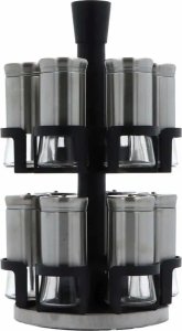 5five Stojak obrotowy na przyprawy z 12 pojemnikami, karuzela 3