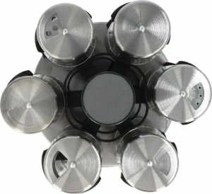 5five Stojak obrotowy na przyprawy z 12 pojemnikami, karuzela 5