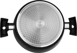 5five Garnek aluminiowy z powłoką marmurową Ø 24 cm + pokrywka 4