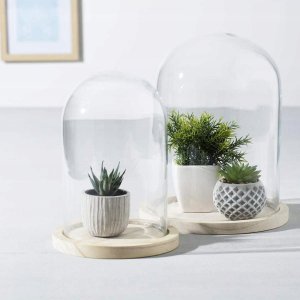 Atmosphera Szklana kopuła, Ø 19 cm, na drewnianej podstawie 2