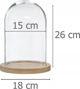 Atmosphera Szklana kopuła, Ø 19 cm, na drewnianej podstawie 4
