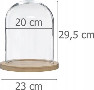 Atmosphera Szklana kopuła, Ø 24 cm, na drewnianej podstawie 2