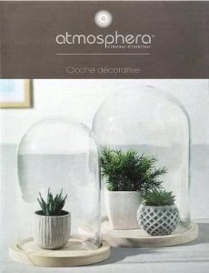 Atmosphera Szklana kopuła, Ø 24 cm, na drewnianej podstawie 4