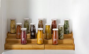 5five Organizer na przyprawy bambusowy, 3 poziomy 2