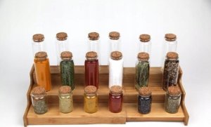 5five Organizer na przyprawy bambusowy, 3 poziomy 9