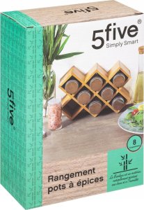 5five Stojak na przyprawy bambusowy, 24 x 16 cm, 5five Simple Smart 6