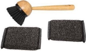 5five Zestaw akcesoriów do mycia naczyń, bambus 2