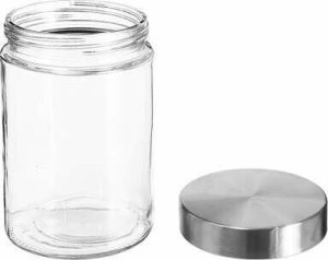 5five Pojemnik na żywność szklany z pokrywą ze stali nierdzewnej, 1200 ml 3
