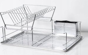 5five Dwupoziomowa suszarka do naczyń, ociekacz - stal nierdzewna 2