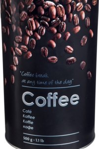 5five Puszka na kawę, 500 g, metal, czarna 8