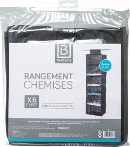 5five Organizer tekstylny do szafy, wiszący, 6 przegródek 2