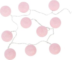 Lampki choinkowe Atmosphera Girlanda świetlna, świecące LED kule, lampki, 10 szt, jasno różowe 8