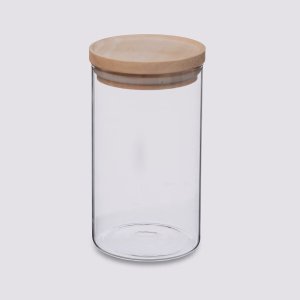 5five Pojemnik na sypką żywność z drewnianą pokrywką, hermetyczny, 1 L 4