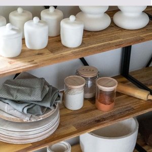 Secret de Gourmet Słoik na żywność sypką z drewnianym wieczkiem 600 ml 2