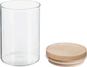 Secret de Gourmet Słoik na żywność sypką z drewnianym wieczkiem 600 ml 3