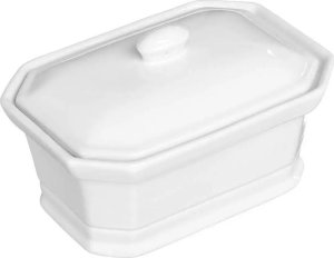 Secret de Gourmet Naczynie ceramiczne do zapiekania MINI z pokrywką, białe 5