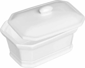 Secret de Gourmet Naczynie ceramiczne do zapiekania MINI z pokrywką, białe 6