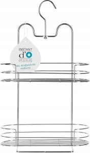 5five Półka wisząca pod prysznic, 2 poziomy, stal chromowana 2