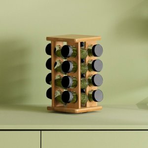 5five Zestaw pojemników na przyprawy, bamboo - 17 elementów w komplecie 5