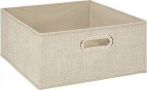 5five Pojemnik tekstylny do przechowywania, pudełko na ubrania, 31 x 15 cm, kolor beżowy 4