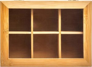 5five Herbaciarka bambusowa z 6 przegródkami i wieczkiem,16 x 22 cm 4