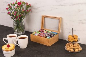 5five Herbaciarka bambusowa z 6 przegródkami i wieczkiem,16 x 22 cm 5