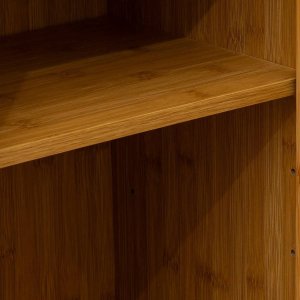 5five Regał bambusowy do łazienki, szafka w stylu skandynawskim z półkami 13