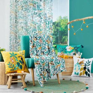 Douceur d`Interieur Dywanik dziecięcy z pomponami BALOO, Ø 90 cm 2