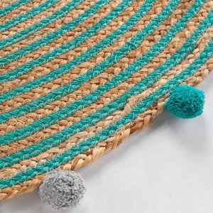 Douceur d`Interieur Dywanik dziecięcy z pomponami BALOO, Ø 90 cm 3