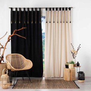 Douceur d`Interieur Zasłona na szelkach FILINE, polibawełna, 140 x 240 cm 2