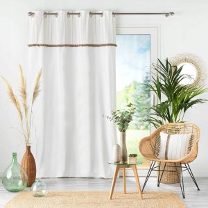Douceur d`Interieur Firanka na przelotkach z frędzlami ALIZEE, 140 x 240 cm 2