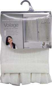 Douceur d`Interieur Firana do kuchni krótka HALTONA, 60 x 160 cm, kolor naturalny, 2 sztuki 2