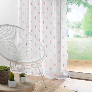 Douceur d`Interieur Firanka do pokoju dziecięcego GEOKID, geometryczny wzór, 140 x 240 cm 2