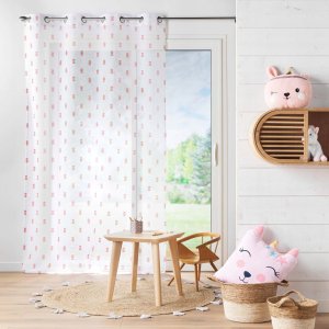 Douceur d`Interieur Firanka do pokoju dziecięcego GEOKID, geometryczny wzór, 140 x 240 cm 3