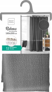 Douceur d`Interieur Poliestrowa zasłona prysznicowa YALINE, 180 x 200 cm 4