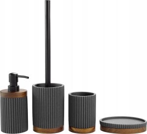 Douceur d`Interieur Prążkowany kubek łazienkowy NIAGARA, 8 x 10.8 cm 2