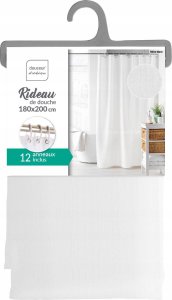 Douceur d`Interieur Poliestrowa zasłona prysznicowa YALINE, 180 x 200 cm 5