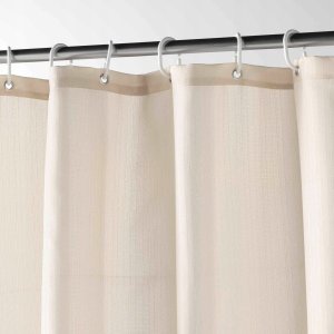 Douceur d`Interieur Poliestrowa zasłona prysznicowa YALINE, 180 x 200 cm 2