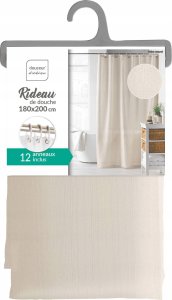 Douceur d`Interieur Poliestrowa zasłona prysznicowa YALINE, 180 x 200 cm 5