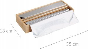 Kesper Dyspenser do folii spożywczej, dwie przegródki, bambus, 35 x 13 cm 2
