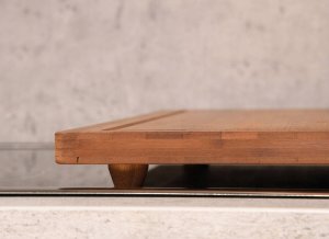 Deska do krojenia Kesper Deska do krojenia z antypoślizgowymi nóżkami, ciemny bambus, 50 x 56 cm 5