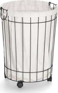 Zeller Metalowy kosz na pranie na kółkach, Ø 44 x 55 cm 5