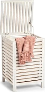 Kosz na pranie Zeller Kosz na pranie drewniany, skrzynia, kolor biały, ZELLER 14