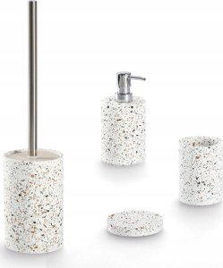 Dozownik do mydła Zeller Dozownik cementowy TERRAZZO, Ø 8,2 cm 4