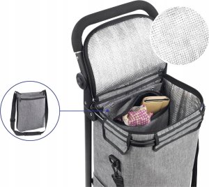 Maximex Wózek na zakupy na kółkach z torbą termiczną, 38 l 4