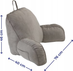 Maximex Poduszka do relaksu z kieszonką na telefon szara 2
