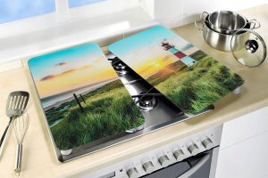 Maximex Szklane płyty ochronne na kuchenkę LIGHTHOUSE, 2 sztuki 2